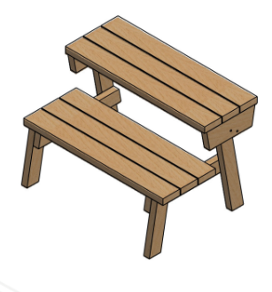 Picnic Table that Converts to Benches
