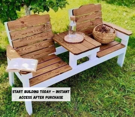 Seat Bench With Middle Table