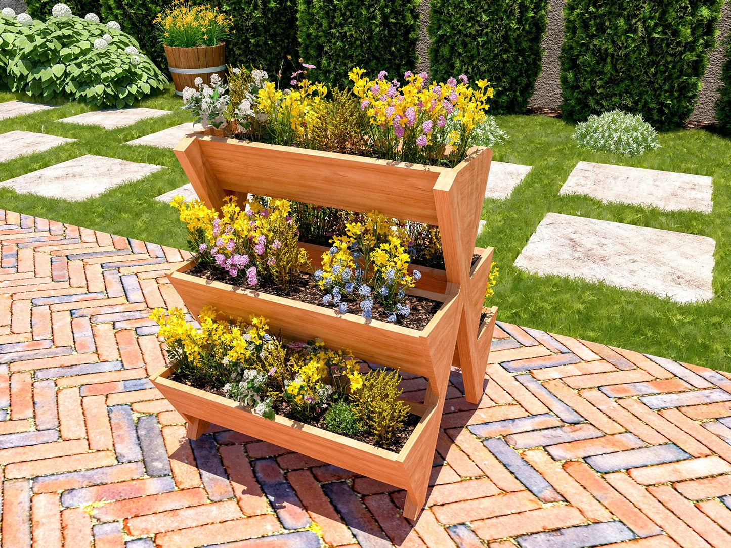 DIY Three-Tier Flower Box