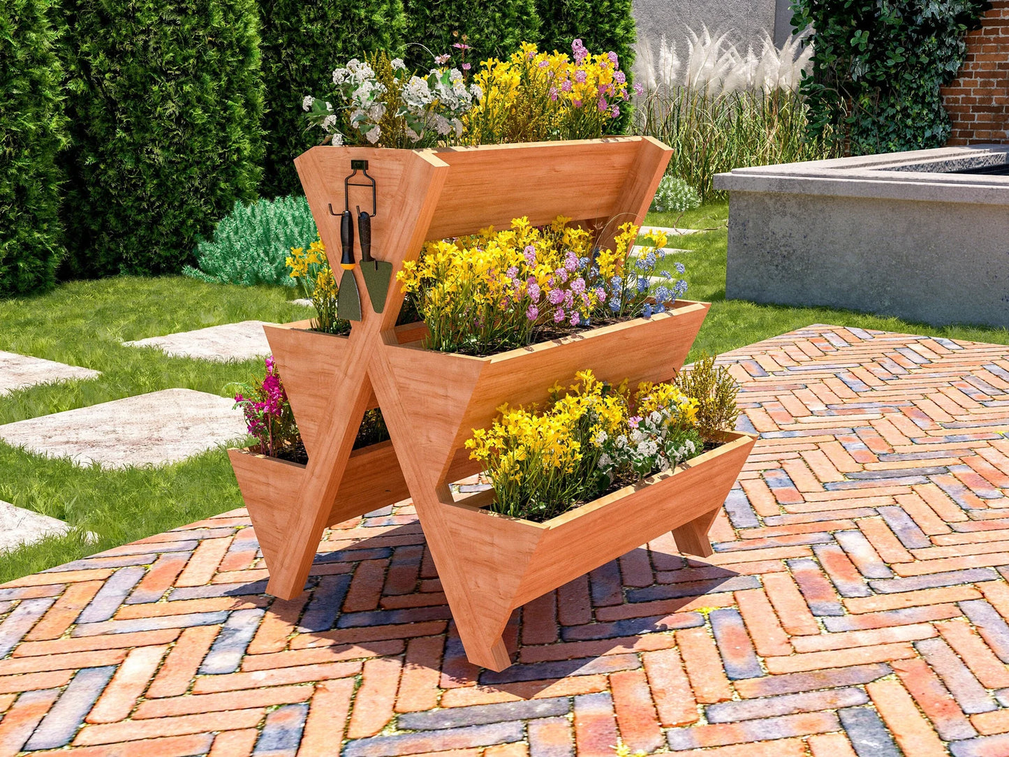 DIY Three-Tier Flower Box