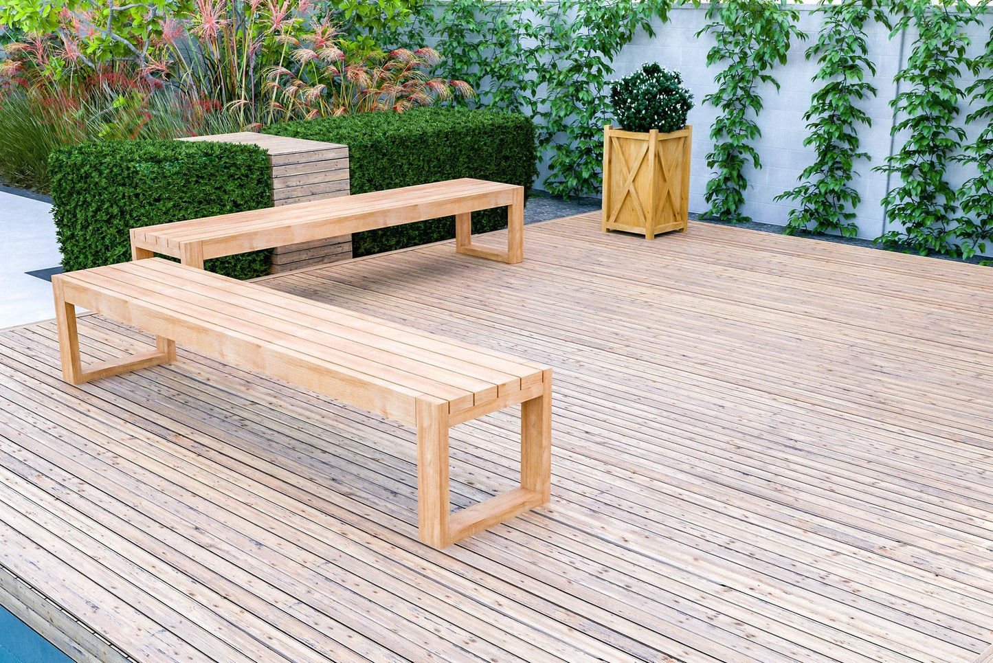 DIY 2 Outdoor Benches plan