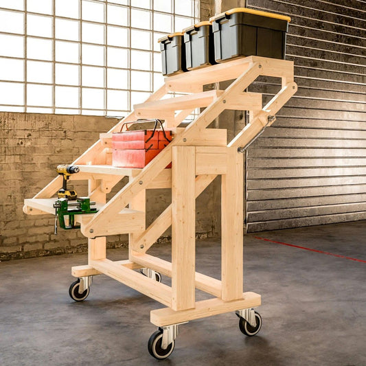 Transforming Storage Shelf / Workbench