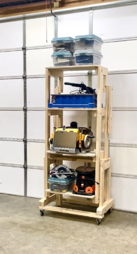 Transforming Storage Shelf / Workbench