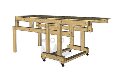 Transforming Storage Shelf / Workbench