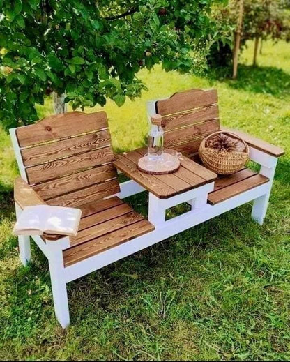 Seat Bench With Middle Table