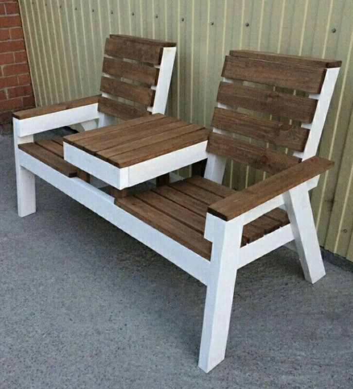 Seat Bench With Middle Table