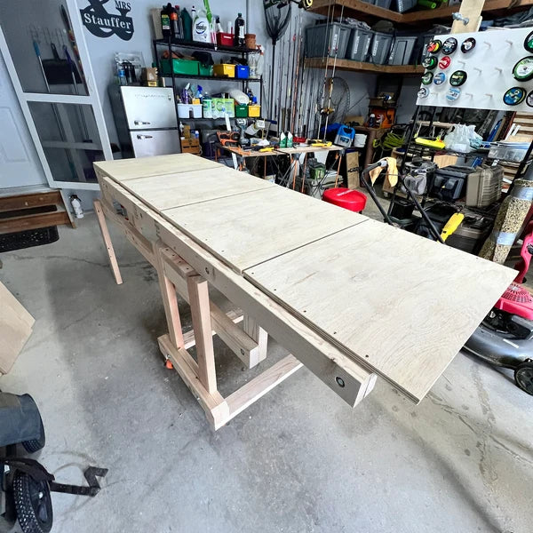 Transforming Storage Shelf / Workbench