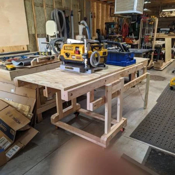Transforming Storage Shelf / Workbench
