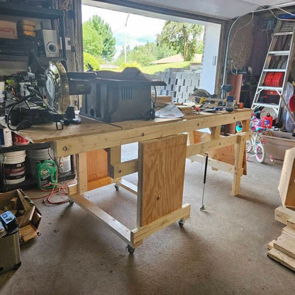 Transforming Storage Shelf / Workbench