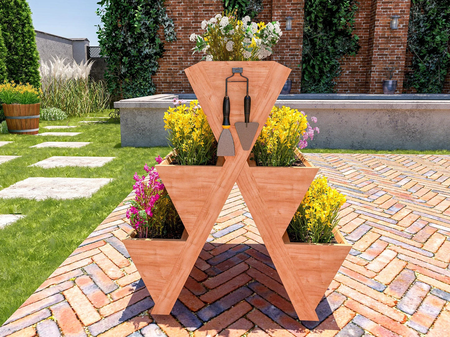 DIY Three-Tier Flower Box