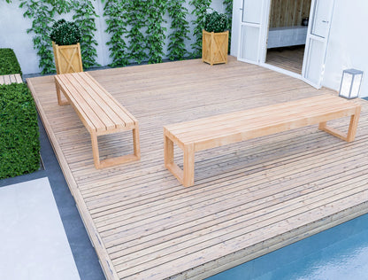 DIY 2 Outdoor Benches plan