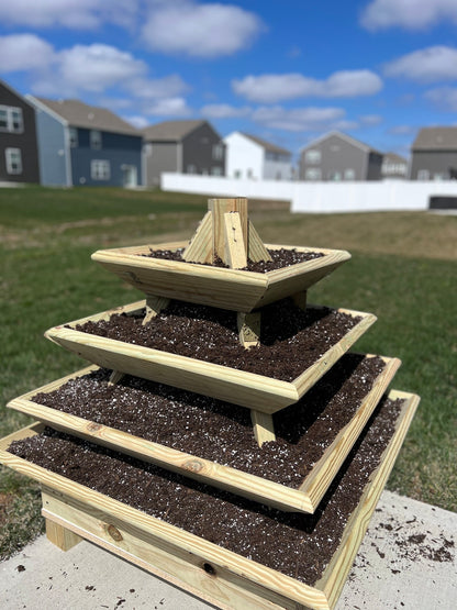 DIY Pyramidal Flower Box plan