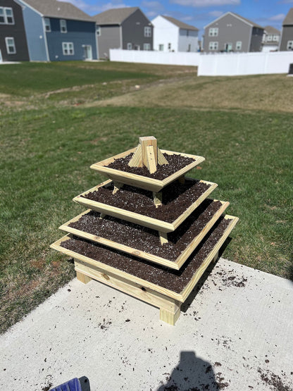 DIY Pyramidal Flower Box plan