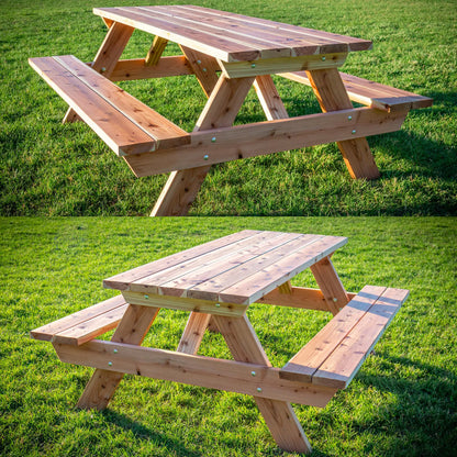 DIY Wooden Picnic Table Plan