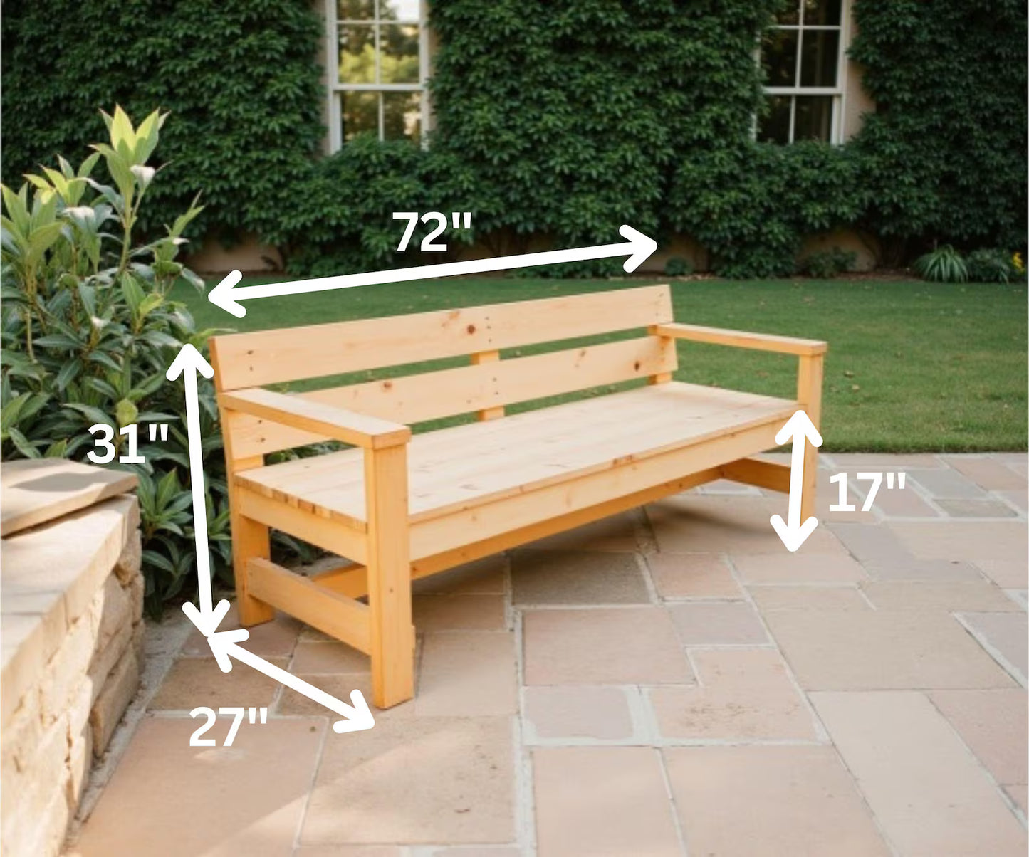 DIY Modern Outdoor Bench Plans