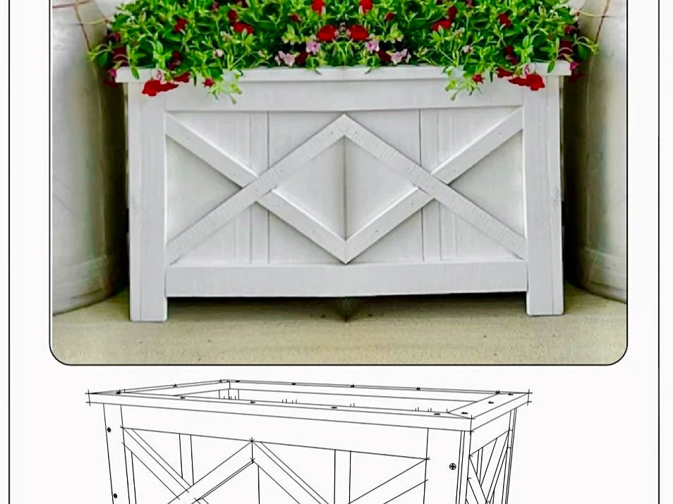 DIY X Frame Planter Box PLAN