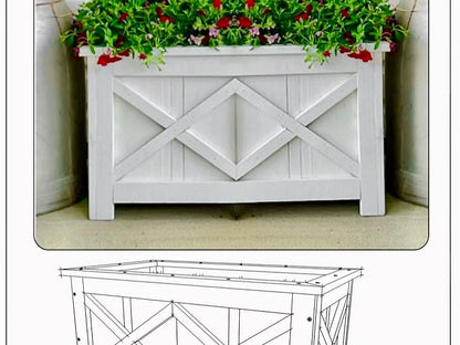 DIY X Frame Planter Box PLAN